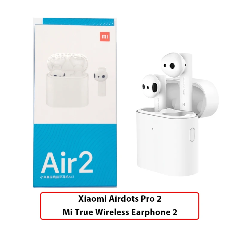 Airdots Pro 2 Xiao mi Airdots Pro TWS беспроводные наушники mi True беспроводные Bluetooth наушники ANC переключатель ENC HD управление нажатием для IOS Android - Цвет: Airdots Pro 2