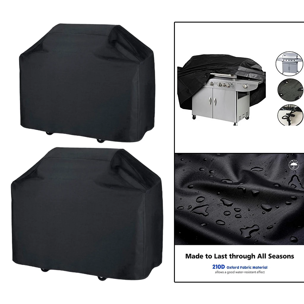 

Collapsible Portable BBQ Grill Cover Weather Resistant Oxford Cloth Grill Cover UV Resistant