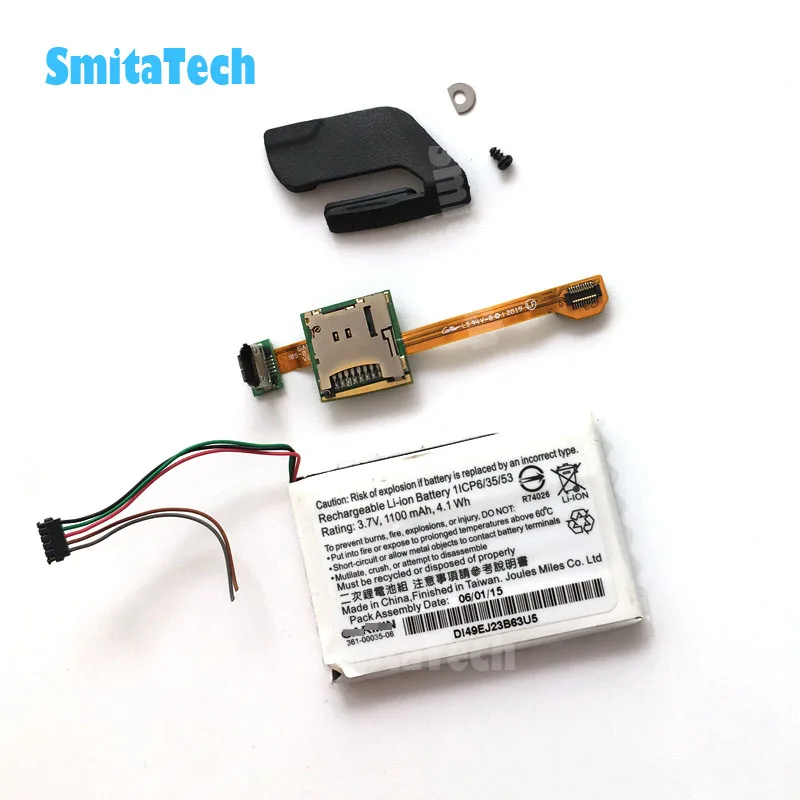 Оригинальная печатная плата USB и Micro SD Держатель батарея 361 00035 06 черная резиновая
