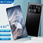 Новый смартфон Mi 11 Ultra, 6,83 дюйма, 16 ГБ + 512 ГБ, 6800 мАч, Snapdragon 888, Android 10.0