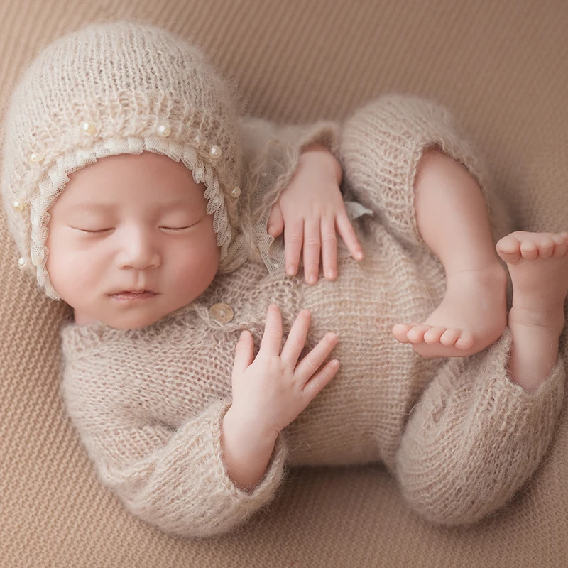 Комплект комбинезонов с капюшоном для новорожденных Реквизит фотосессии