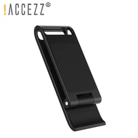 accezz abs phone holder for iphone 11 12 pro 8 xr smartphone universal desktop stand for ipad tablet portable foldable bracket