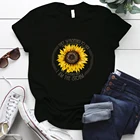 Женская футболка с принтом I Am The Storm, летняя футболка с коротким рукавом, леопардовым принтом, подсолнухами, топы, женская одежда, размера плюс