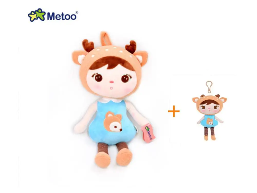 deer 45cm and 20cm Новые оригинальные 20 см 45 см Мультяшные мягкие животные Metoo Плюшевые игрушки кошки куклы на день рождения Рождество подарки для детей C21 - Цвет: deer 45cm and 20cm