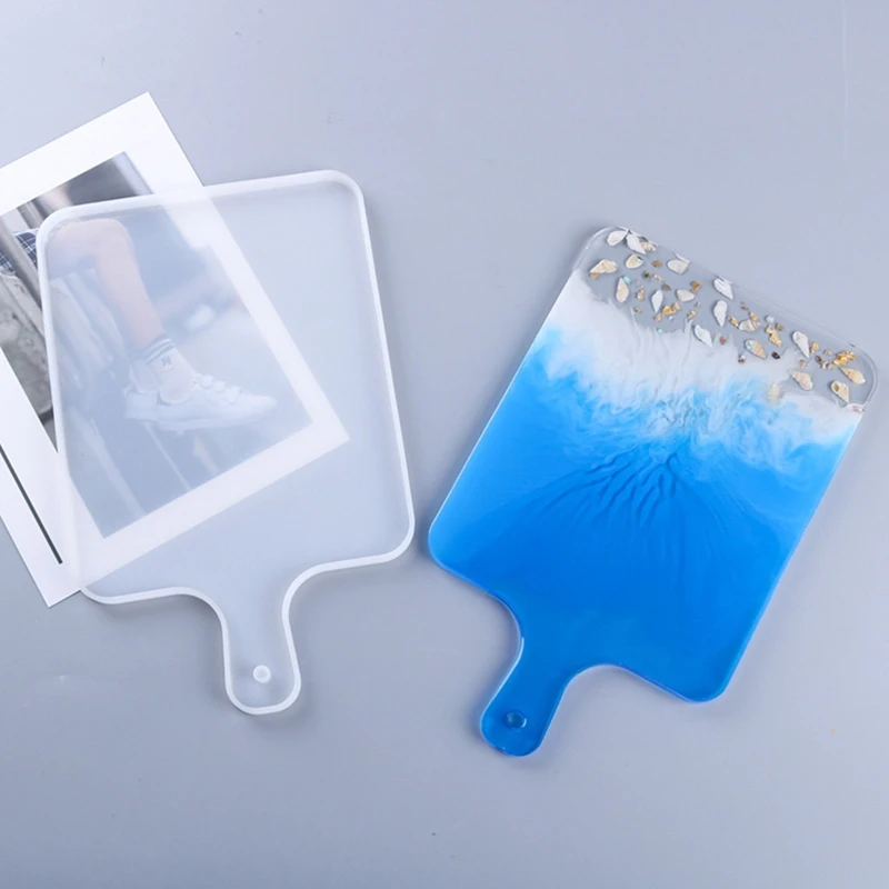 

Handle Tray Silicone Mould Compote Coaster Dinner Plate Crystal Epoxy Resin Mold