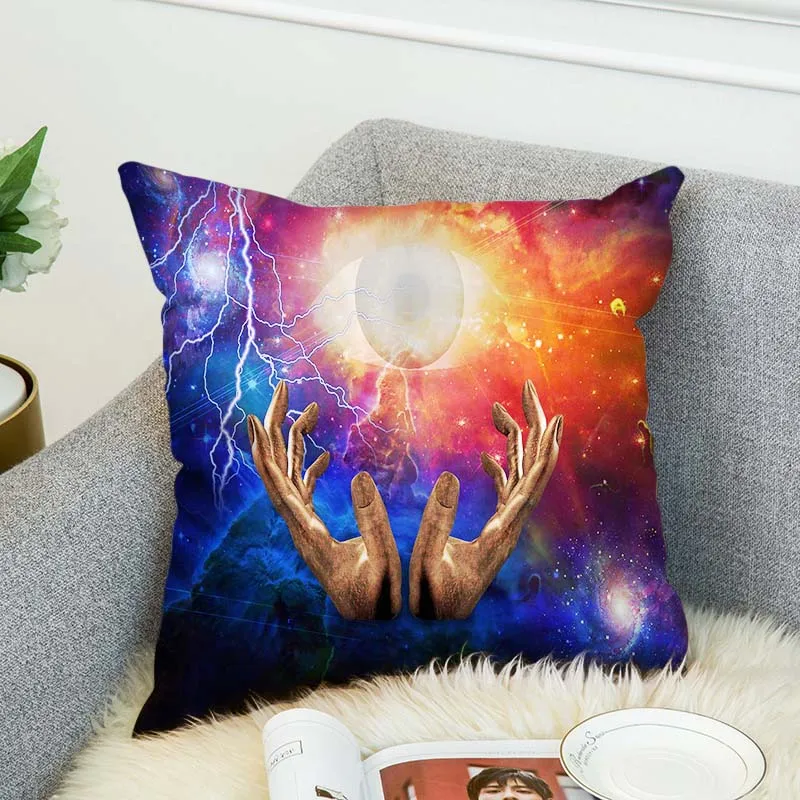 Универсальный двухсторонний 3D чехол для подушки с цифровым принтом декоративная