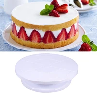 manual rotate round cake plastic rotary rotary baking tool decorating cake turntable decorating table
