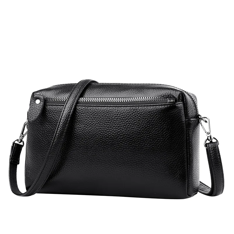 

Leather women's bag 2020 new fashion middle-aged mother soft leather cowhide mobile phone shoulder slant bag