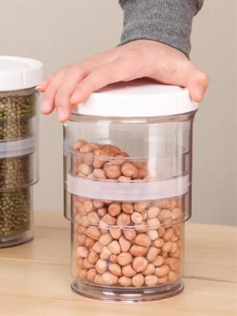 

Adjustable Food Storage Container, Sealed Jar, Collapsible Sealing Container, Kitchen Garget, Refrigerator Box, Transparent