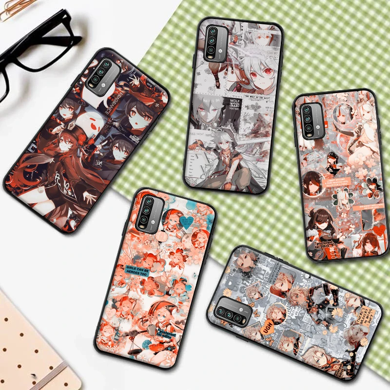 

Genshin Impact Aesthetics Phone Case For Xiaomi Redmi Note 9 10 Pro MAX 5G 9T 9i 9AT 9A 9C Funda Coque Carcasa Cases Back Cover