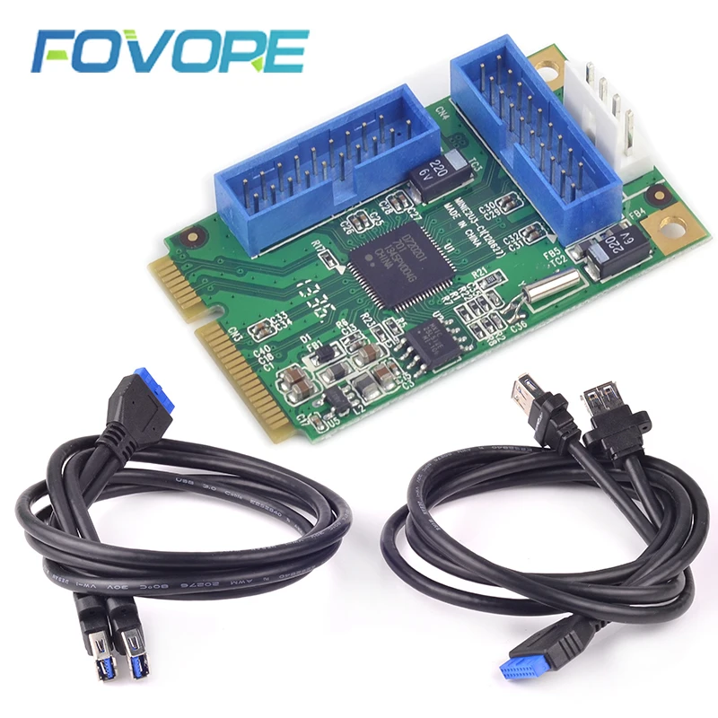 Мини PCI express USB 3 0 адаптер Mini PCI-e к 4 порту расширения мини PCIe USB3.0 конвертер с кабелем