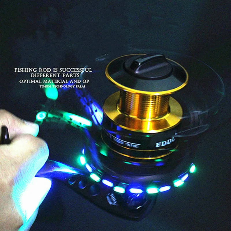 Рыболовная удочка колесо 5 1: 1 передаточное отношение для ловли карпа Llluminated 2000