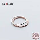 Ла Monada Размеры 5-19 Для женщин кольцо 925 пробы серебро минималистский кольца для Для женщин 925 серебро палец изысканные украшения кольца Женские глянцевые