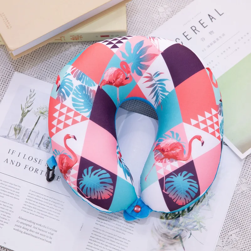 С рисунком из мультфильма Тачки Единорог для шеи подушка путешествий фрукты