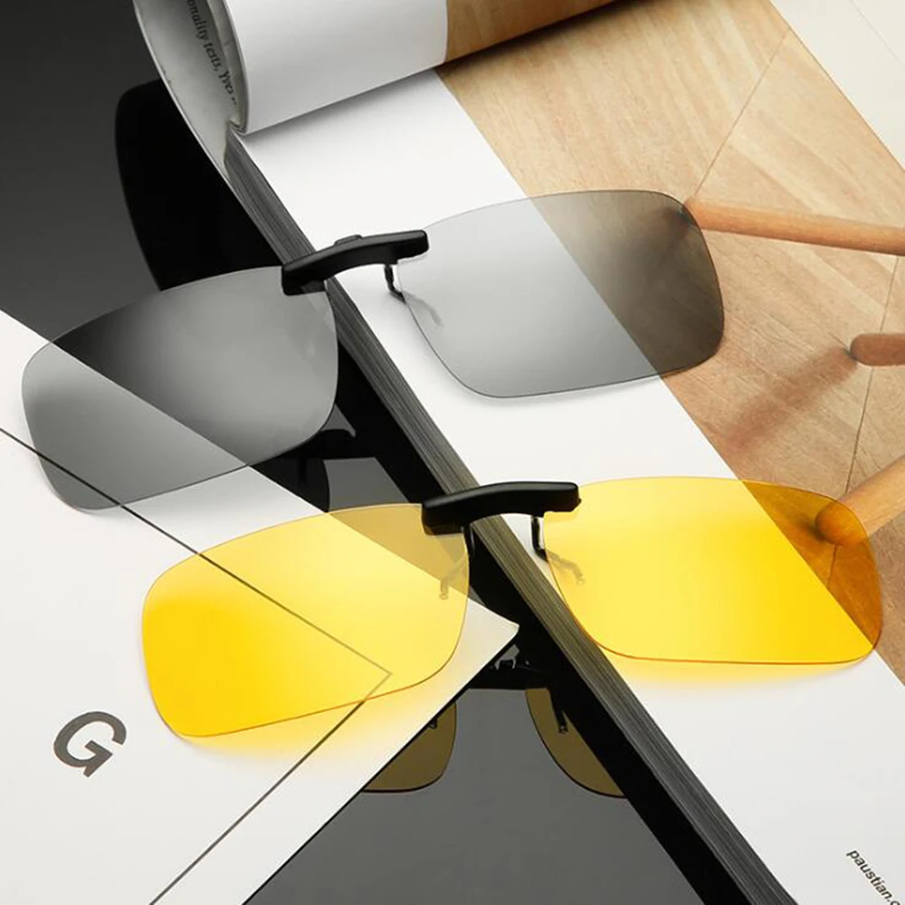 Мужские солнцезащитные очки AIELBRO фотохромные поляризационные для вождения с