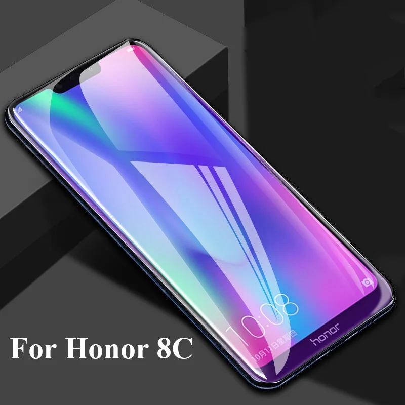 Honor 8C Защитное стекло для huawei Honor 8X Max 8C 8S 8A из закаленного стекла с защитой от синего и фиолетового цвета, светильник для Honor 9X Pro 8X Max - Цвет: Honor 8C