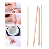 100pcsset 50pcsset women lady double end nail art wood stick cuticle pusher remover pedicure professional nail art tool set