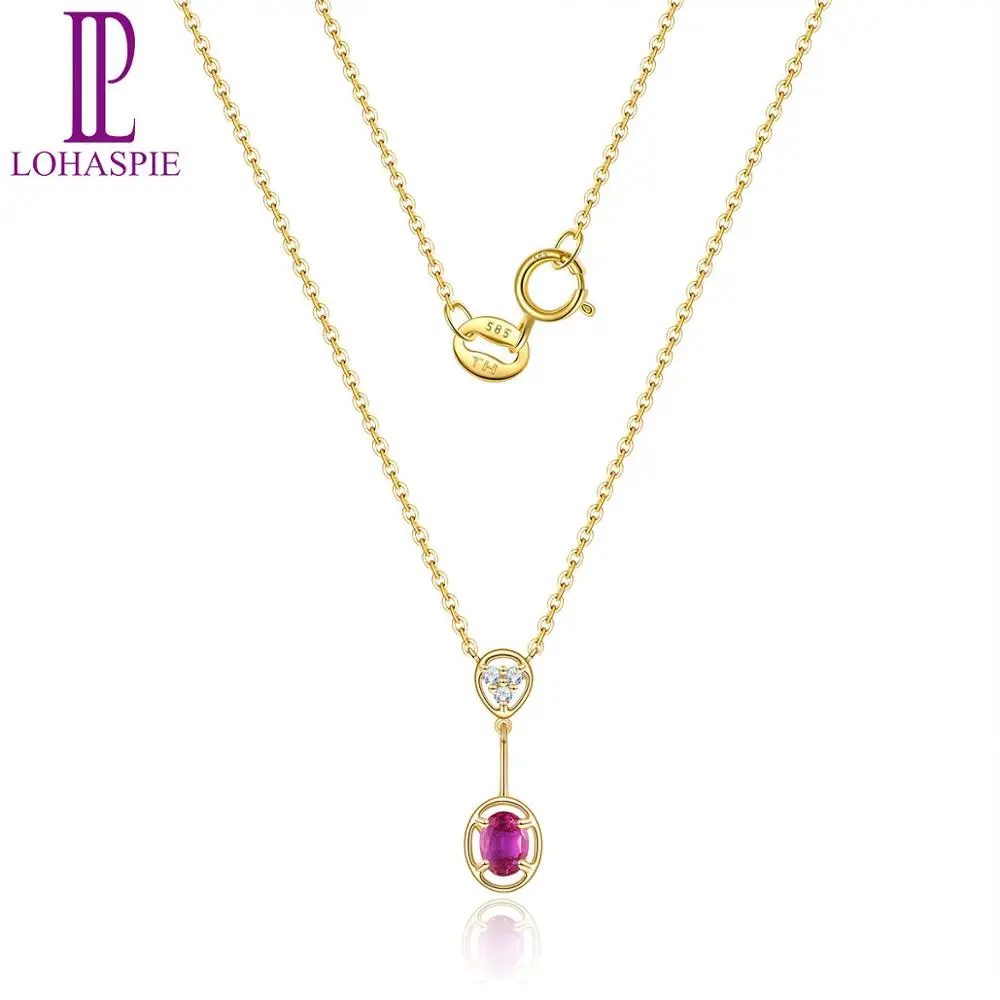 LP звено цепи ожерелья ювелирные изделия Твердые 14K желтое розовое золото