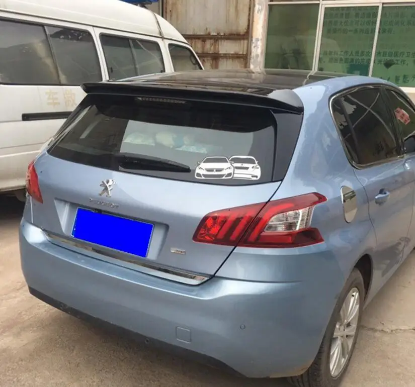 ABS краска для задних крыльев автомобиля задние крылья Peugeot 308 308S 2014 2015 2016|Спойлеры