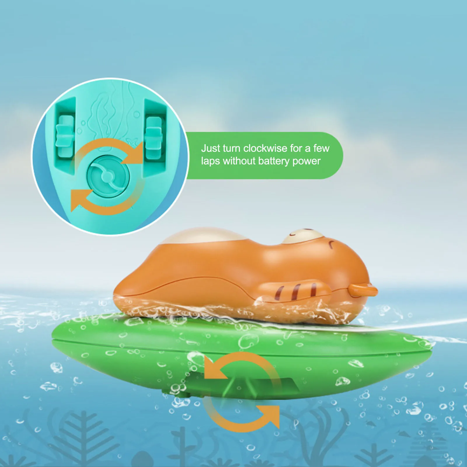 

Baby Bath Toys Children Summer Beach Bath Toys Wind Up Water Wheel Swimming Kids Toy Water Bear Cub Toys