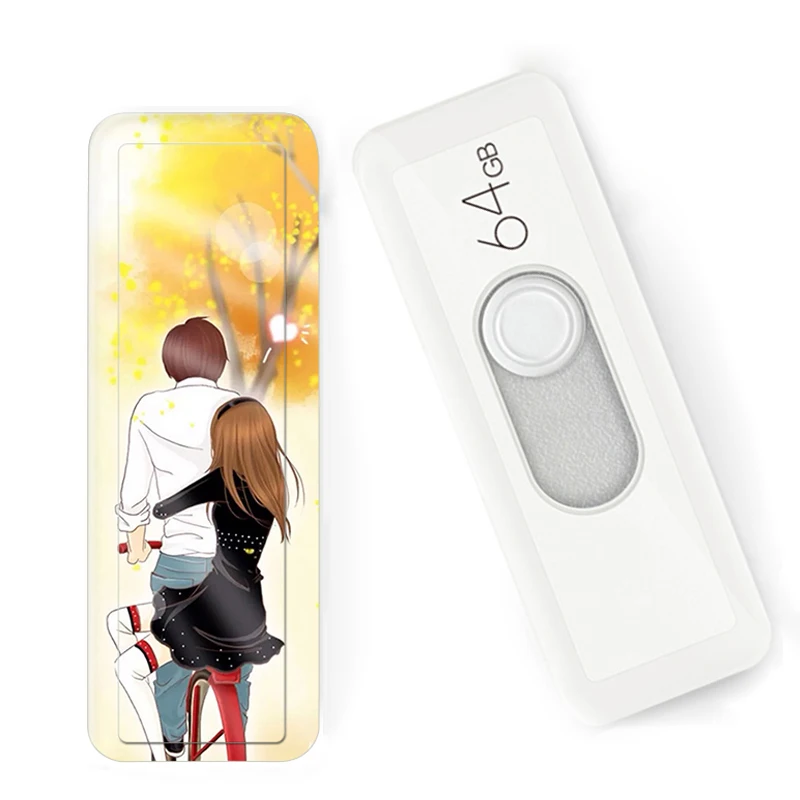 Customized Pen Drive 32GB 64GB 128GB USB Flash 4GB 16GB Pendrive 8GB Personalizado U Stick Disk Gift For Girl Wedding | Компьютеры и