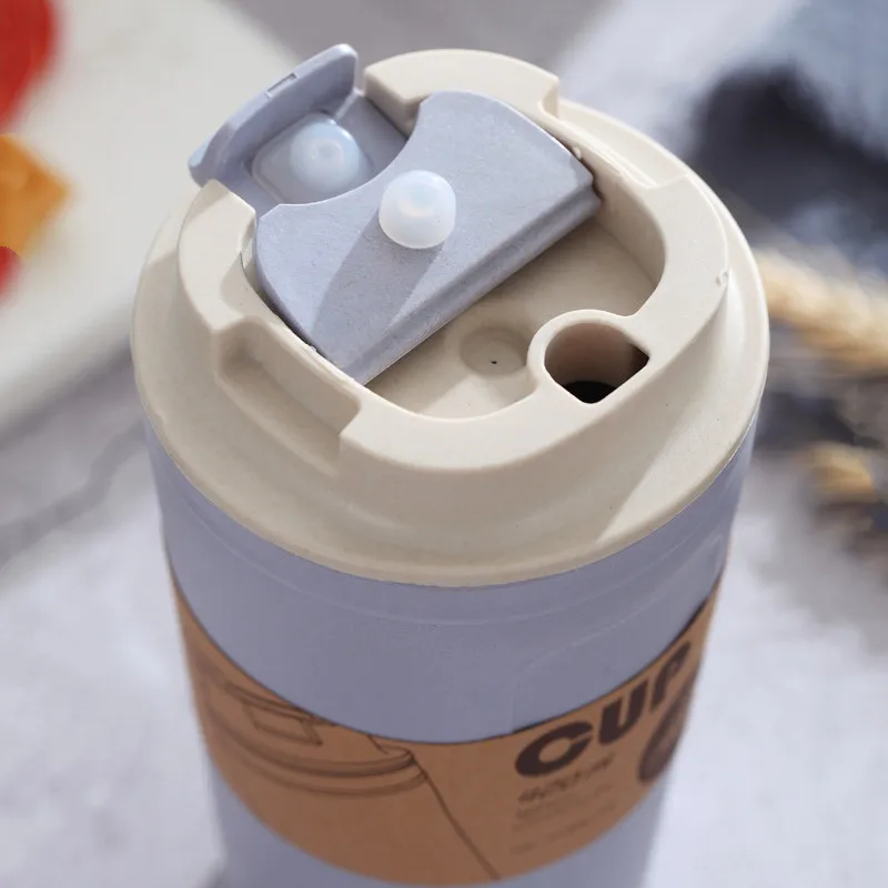 420 мл портативная ручная чашка из бамбукового волокна для воды с телескопической