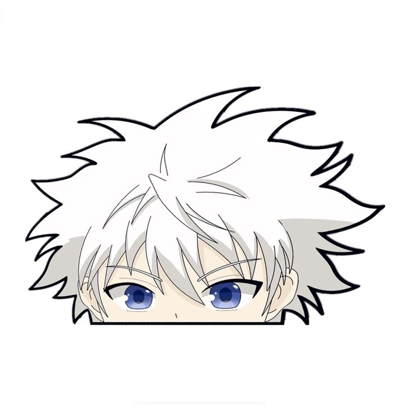 

Cartoon Graffiti Killua Hunter Peeker Anime Waterproof Car Stickers Phone Bumper Truck Window Scratch-Proof Fine Decal KK13x9cm