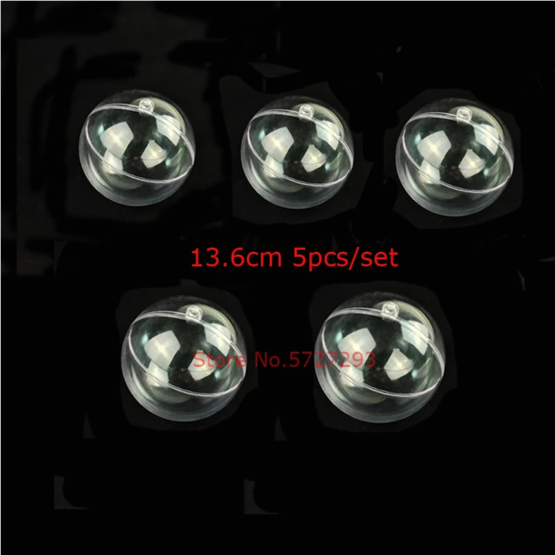 

Acrylic Christmas Tree Hanging Decoration Hollow Ball 5PCS/Set For 13.6CM