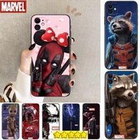marvel deadpool rocket raccoon phone cases for iphone 13 pro max case 12 11 pro max 8 plus 7 plus 6s iphone xr x xs mini mobile