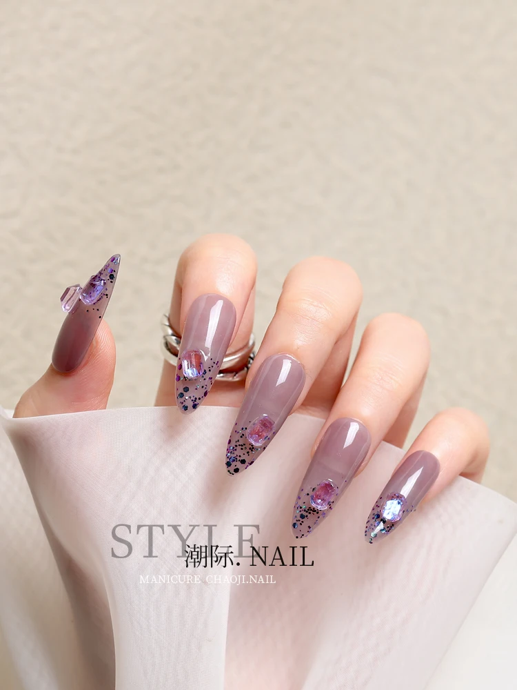 50 шт. прозрачные макароны для дизайна ногтей 1 коробка|Стразы и украшения| |