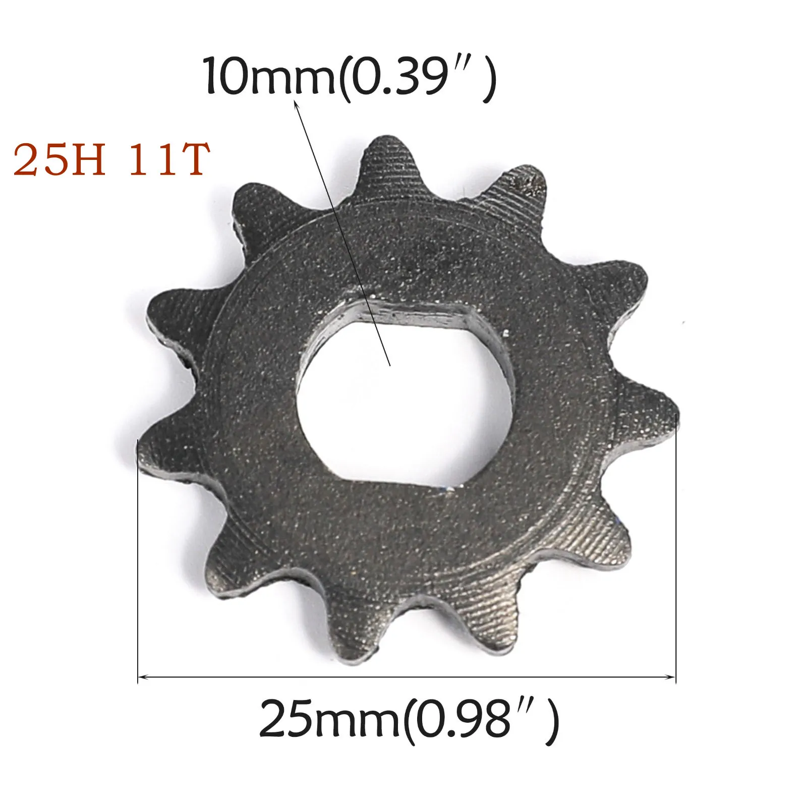 

TDPRO 2 шт. T8F/25H 9T 11 T 9 11 зубчатая Звездочка 10 мм для электродвигателя Razor EVO IZIP 500W 1000W