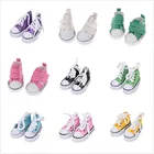 Парусиновая обувь 5 см для кукол 16, модные мини-обувь для куклы сделай сам, аксессуары для кукол ручной работы, кукольные кроссовки