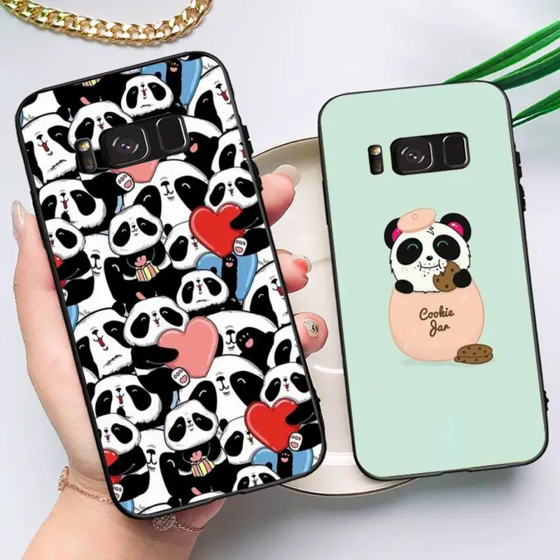 

RuiCaiCa Cute Panda Phone Case for Samsung Note 5 7 8 9 10 20 pro plus lite ultra A21 12 72