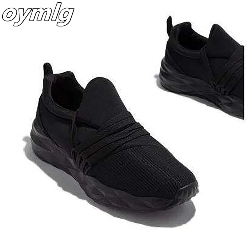 

Women Mesh Sneakers Breathable Flats Solid Patchwork Cross-tie Slip on Soft Thick Sole Luxury Fashion Casual Shoes Sport Running