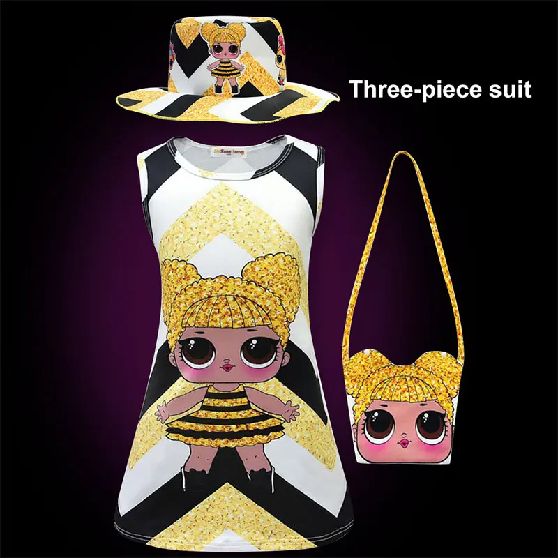 Новый детский жилет сюрприз Забавное платье детское без рукавов с героями