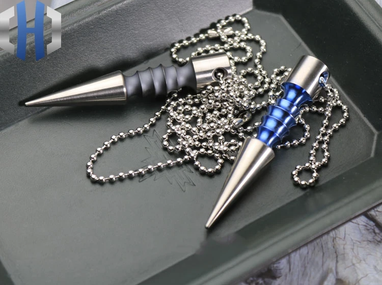 Портативное тактическое ожерелье EDC нож из титанового сплава кулон брелок с