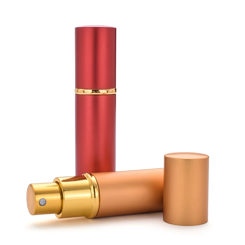 10 мл пустой портативный стеклянный флакон для духов с алюминиевой оболочкой -