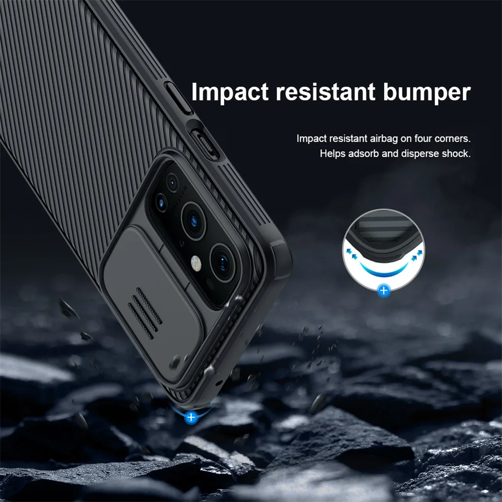 Для OnePlus 9 Pro 9R 9RT чехол OnePlus9 NILLKIN CamShield слайд-камера защита объектива задняя крышка
