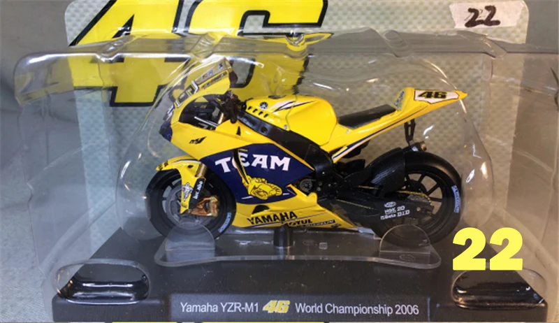 22 1:18 Apulia Yamaha Honda 11 см литье под давлением сплав мотоцикла статический дисплей модели автомобилей вентиляторы Favorit коллекция детей Рождественский подарок - Цвет: 22
