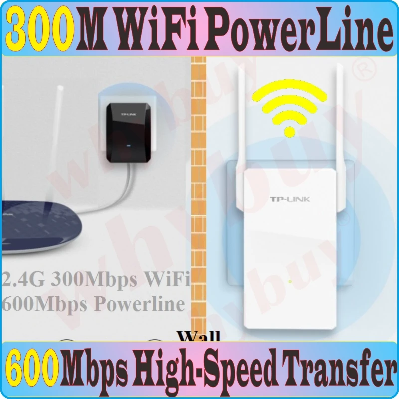 Chin прошивка лучше чем Tenda PH5 600 Мбит/с адаптер Powerline 300 беспроводной Wi Fi расширитель