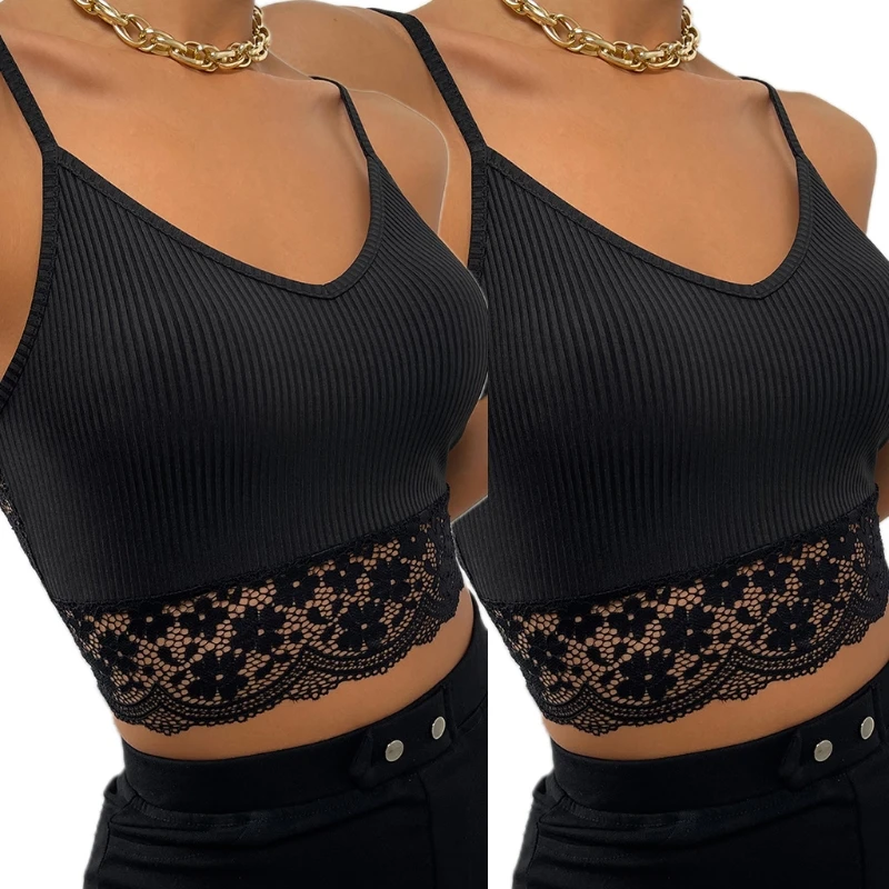 

Женский трикотажный топ на бретелях-спагетти, с глубоким V-образным вырезом и открытой спиной