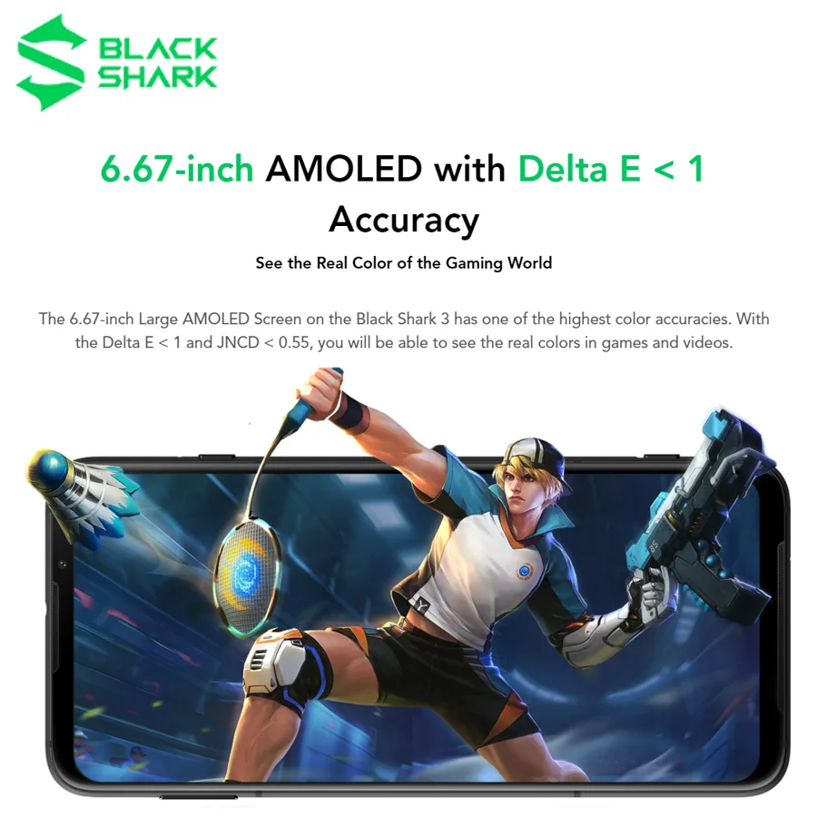 Игровой телефон Black Shark 3 глобальная версия дюйма 8 ГБ ОЗУ 6 67 Гб ПЗУ Snapdragon 128 865 5G две
