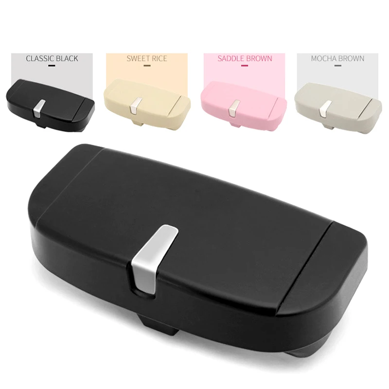 

Car Interior Glasses Storage Box Superior Quality Multi-function Sunglasses Holder Case Box Auto Sun Visor Storage Accessories