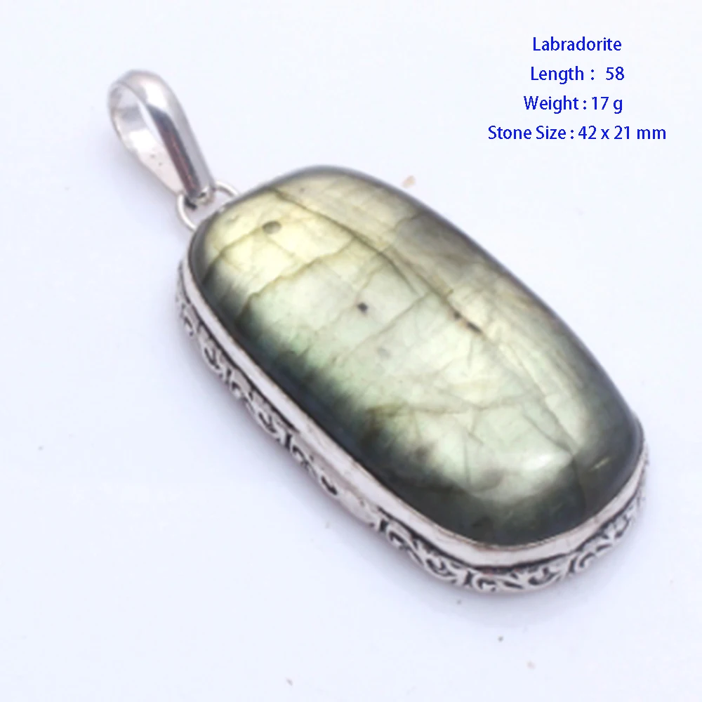 

Genuine Lapis Lazuri Moonstone Labradorite Tiger Eye Turquoise Black Onyx Pendant Silver Copper