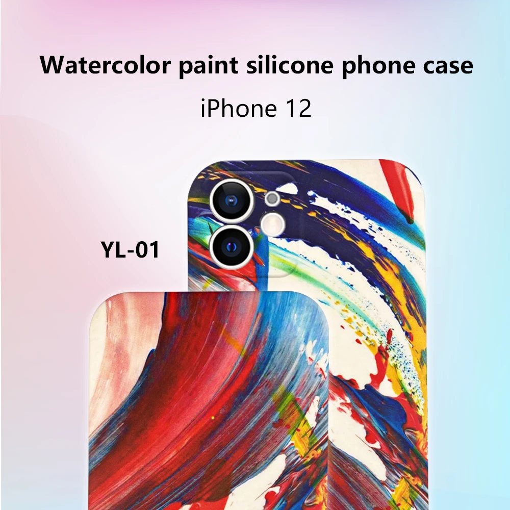 

Watercolor Graffiti Phone Case For IPhone 11 12 Pro Max Mini 7 8 Plus XR X XS MAX Art Creative Cover