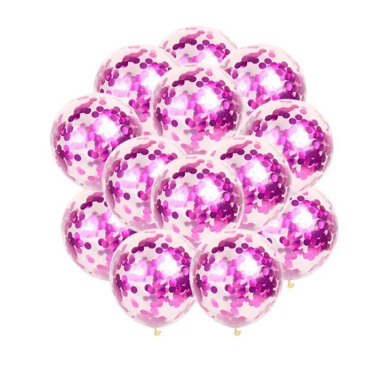 10 шт./лот прозрачные латексные шары золотые конфетти на день рождения Baby Shower