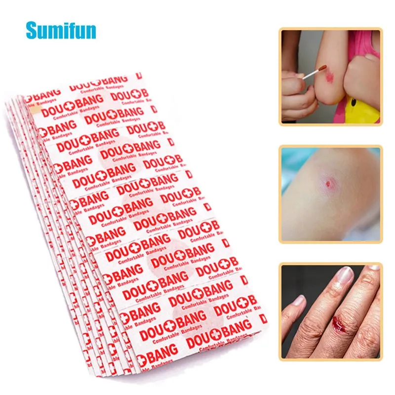 Sumifun 150 шт. симпатичная повязка на голову уход за раной Круглый ремешок дышащий