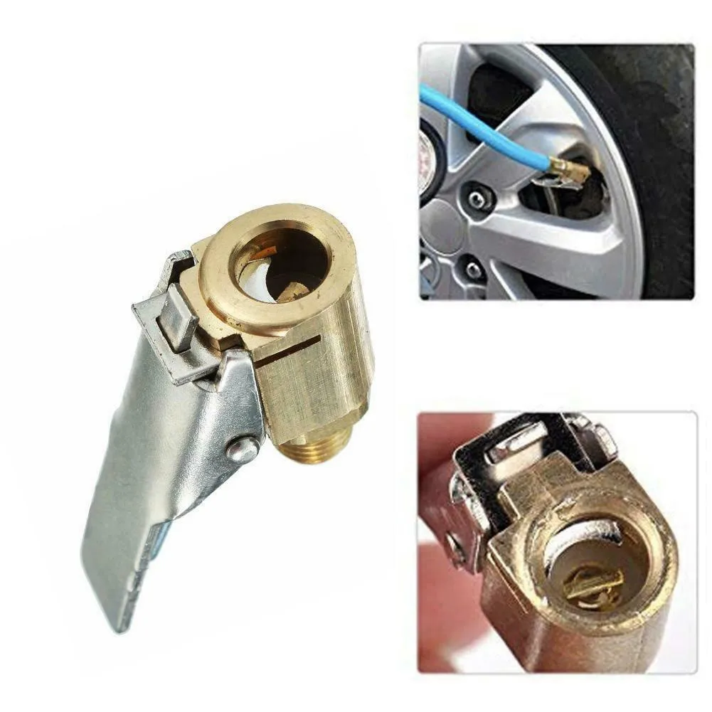 

Portable Inflatable Pump For Car Tire 8MM Car Air Pump Nozzle Adapter Metal Truck Tire Inflator Valve Connector Head Clip Parts