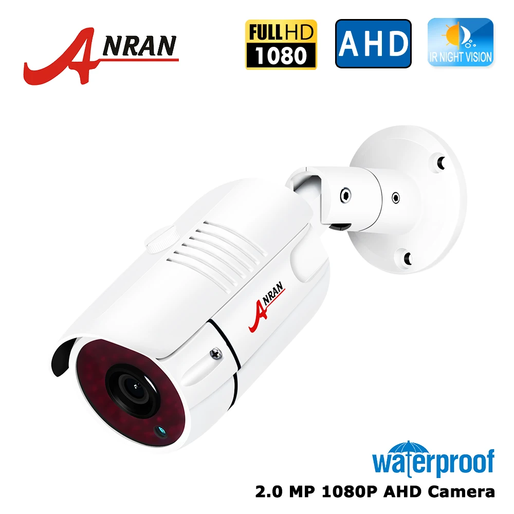 ANRAN AHD 2.0MP 1080P аналоговая HD камера безопасности IR-CUT 36 ИК светодиодов ночного видения наружная Водонепроницаемая камера