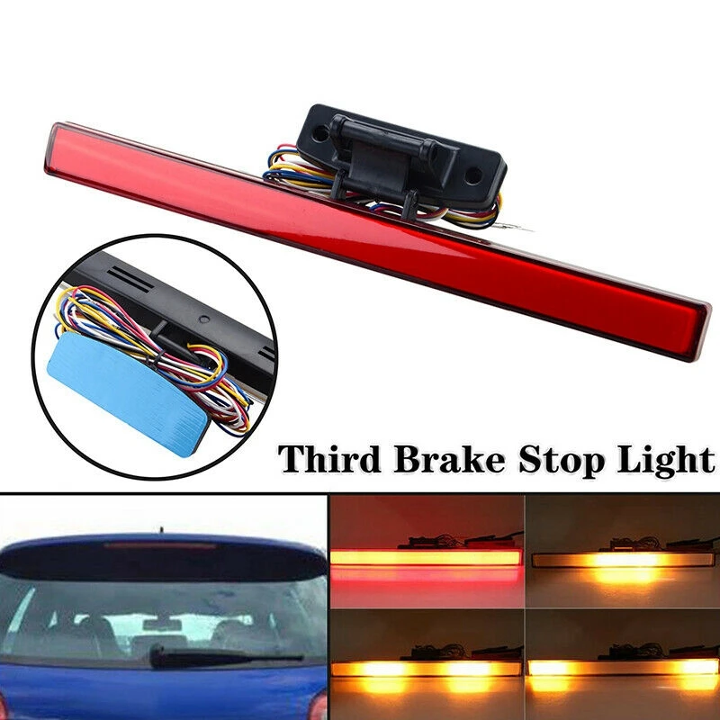 

1X Red 3RD High Brake Light 12V LED Auto Car Rear Stop Tail Lights